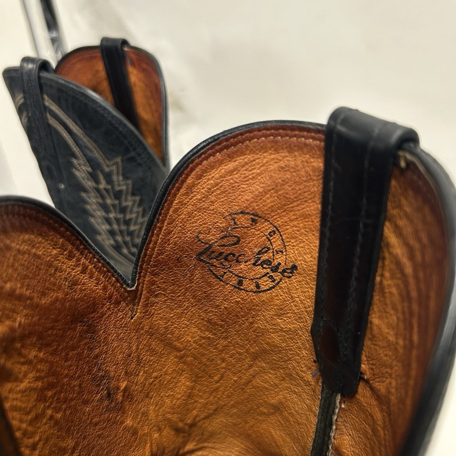 Lucchese Lucchese 1883 Crayton Mad Dog Cowboy Boots “Black White” Size US 8 / EU 41 - 12 Thumbnail
