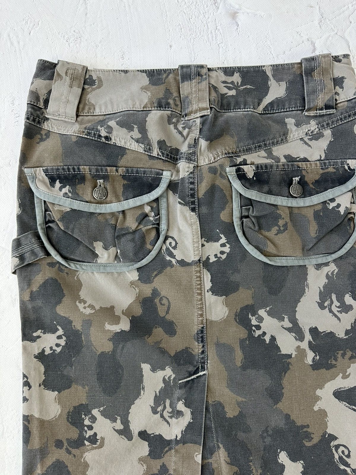 Diesel Vintage Diesel Camo Midi Skirt Size 26" / US 2 / IT 38 - 5 Thumbnail