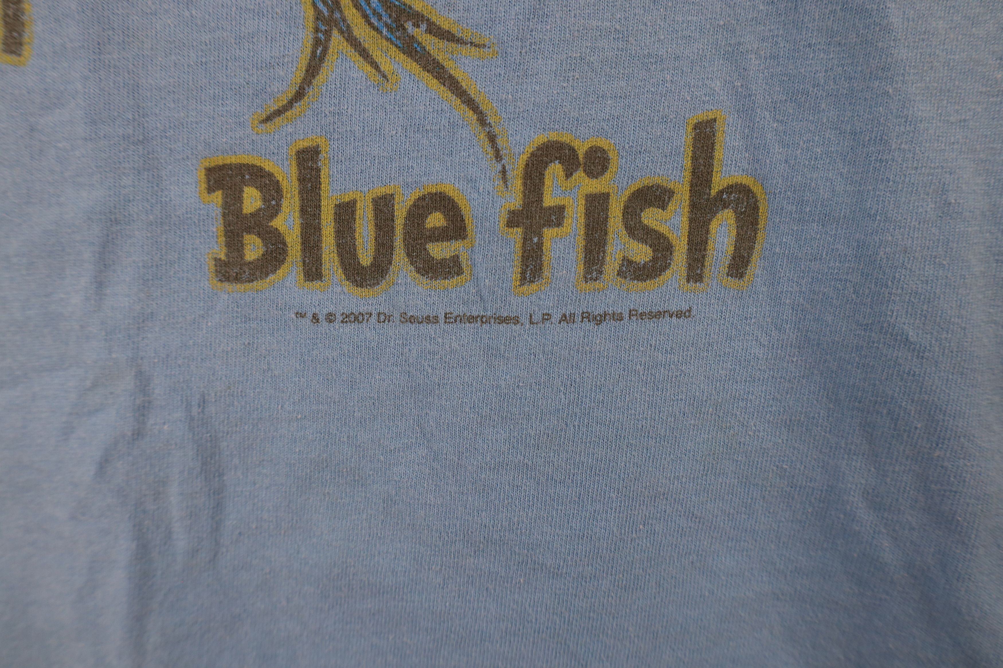Vintage Vintage Y2K Dr Seuss Two Fish Red Fish Blue Fish T-Shirt Size US L / EU 52-54 / 3 - 5 Thumbnail