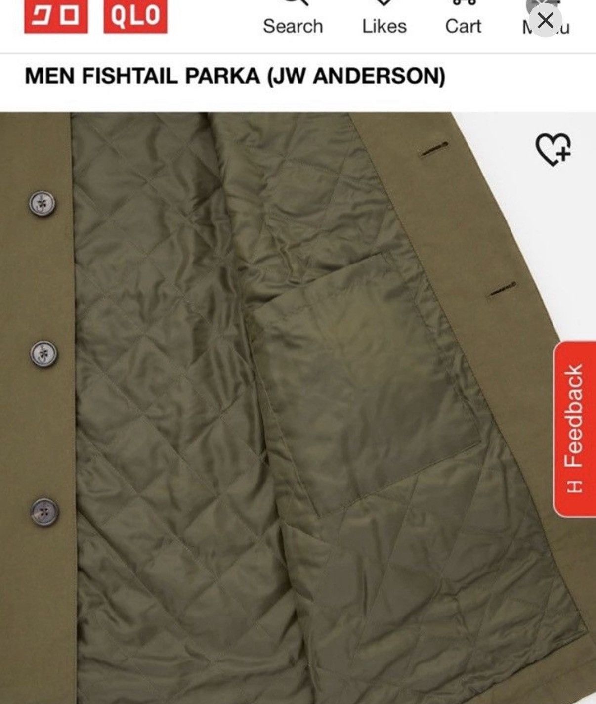 JW Anderson × Uniqlo SOLD OUT LIMITED COLLAB water repellent fishtail parka Size US S / EU 44-46 / 1 - 9 Thumbnail