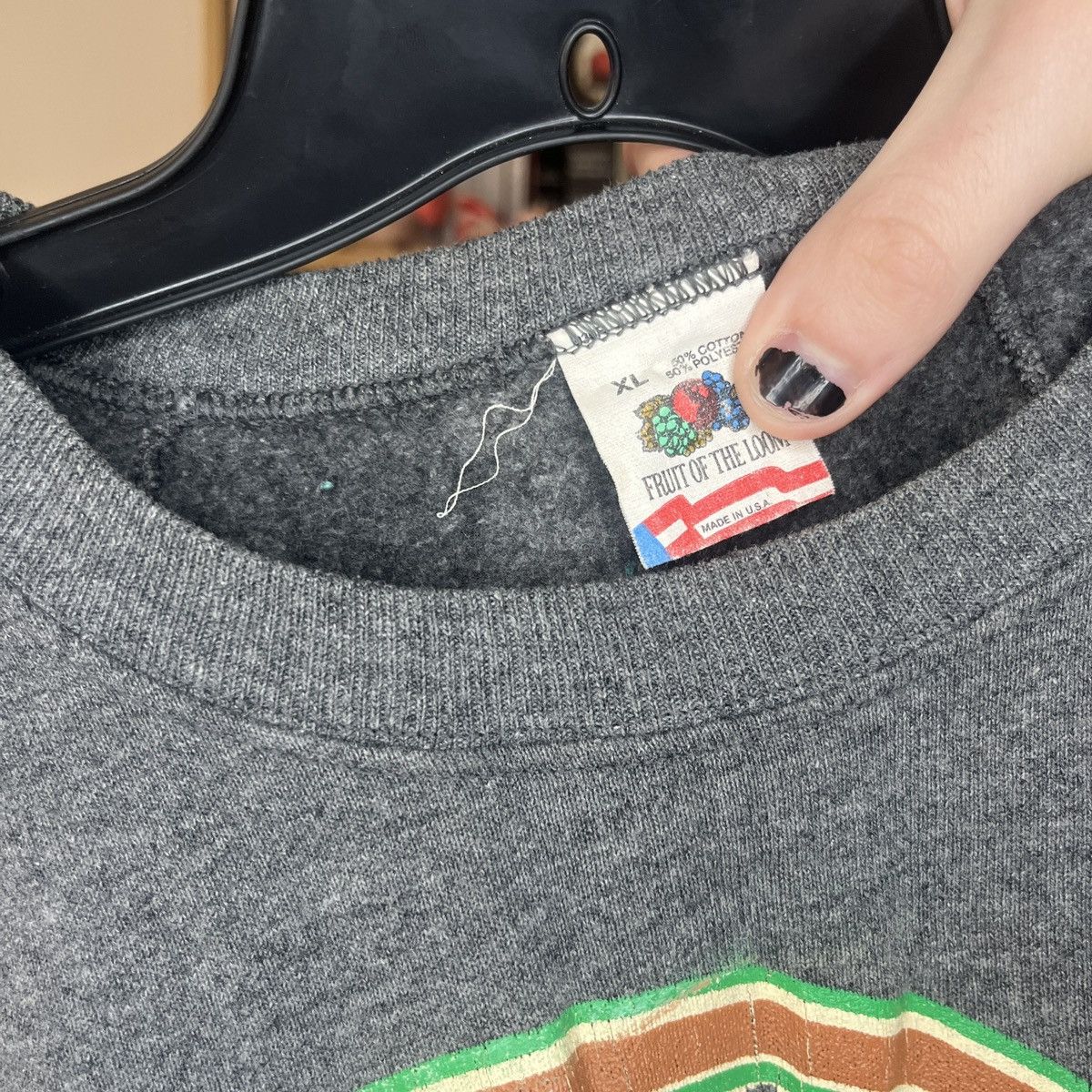 Fruit Of The Loom × Vintage Vintage 1992 Football First String Crewneck Sweatshirt Size US XL / EU 56 / 4 - 4 Thumbnail