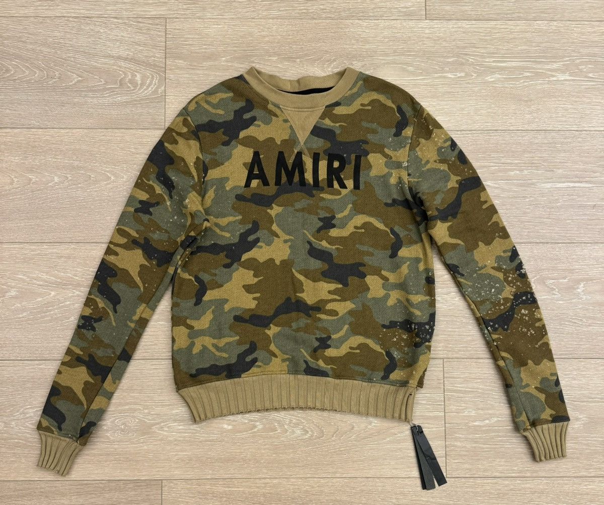 Amiri Camouflage destroy sweatshirt Size US M / EU 48-50 / 2 - 1 Thumbnail