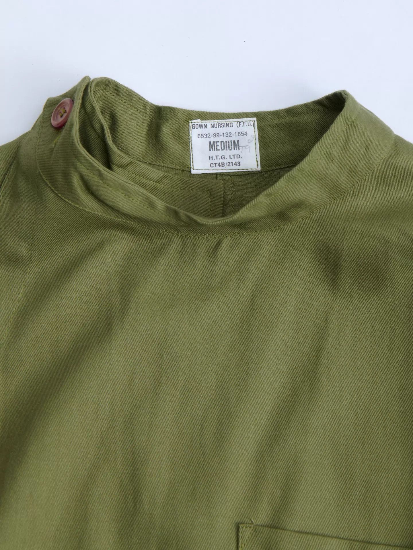 Other British Army 60s Wartime Nurse Waist-Tie Gown Deadstock M Size US M / EU 48-50 / 2 - 9 Thumbnail