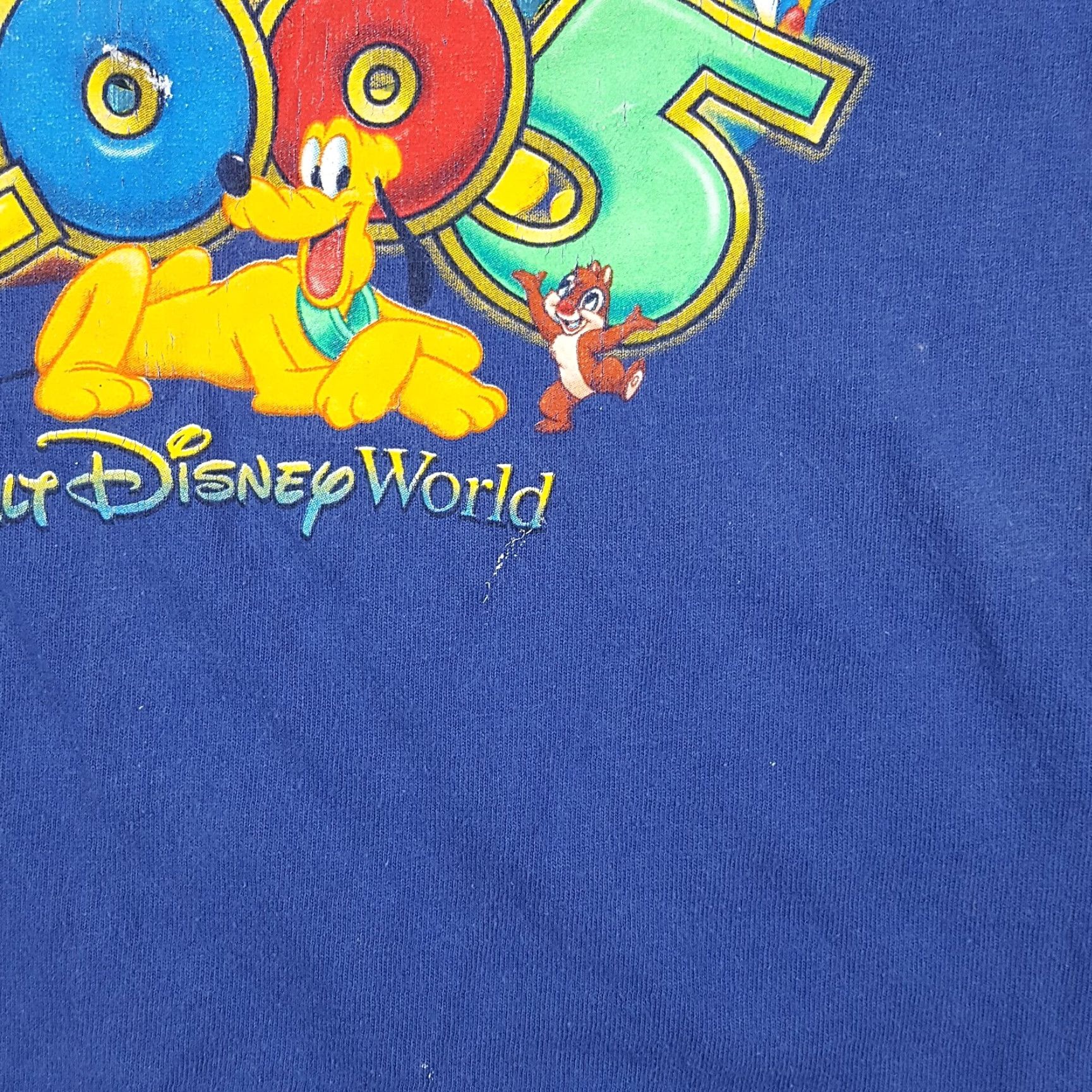 Disney VINTAGE Disney Mickey Mouse T-Shirt Men Small Cotton Blue Retro 2000s Y2K Theme Park Size US S / EU 44-46 / 1 - 6 Thumbnail