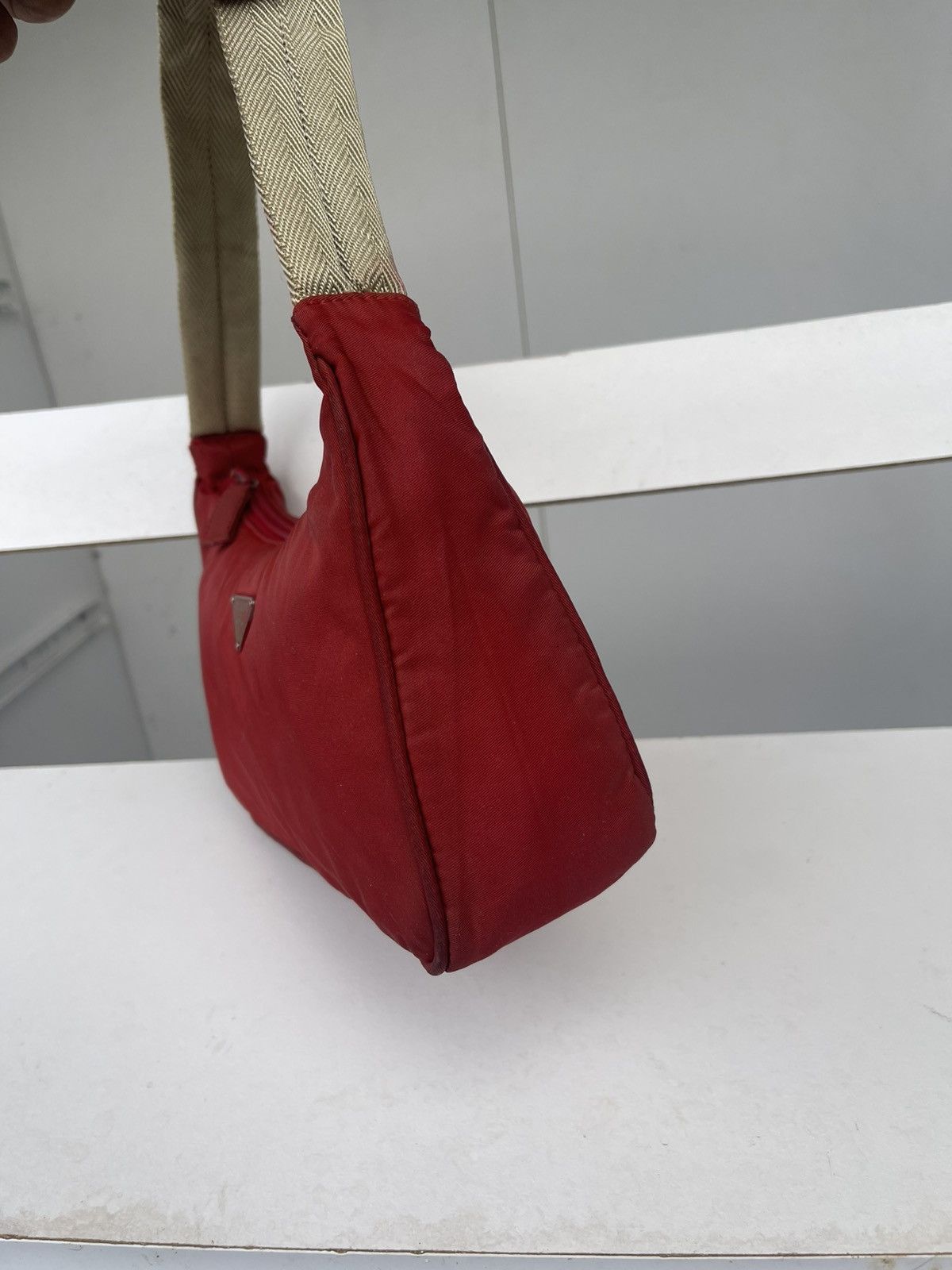 Prada VINTAGE PRADA TESSUTO SMALL HOBO BAG Size ONE SIZE - 4 Thumbnail