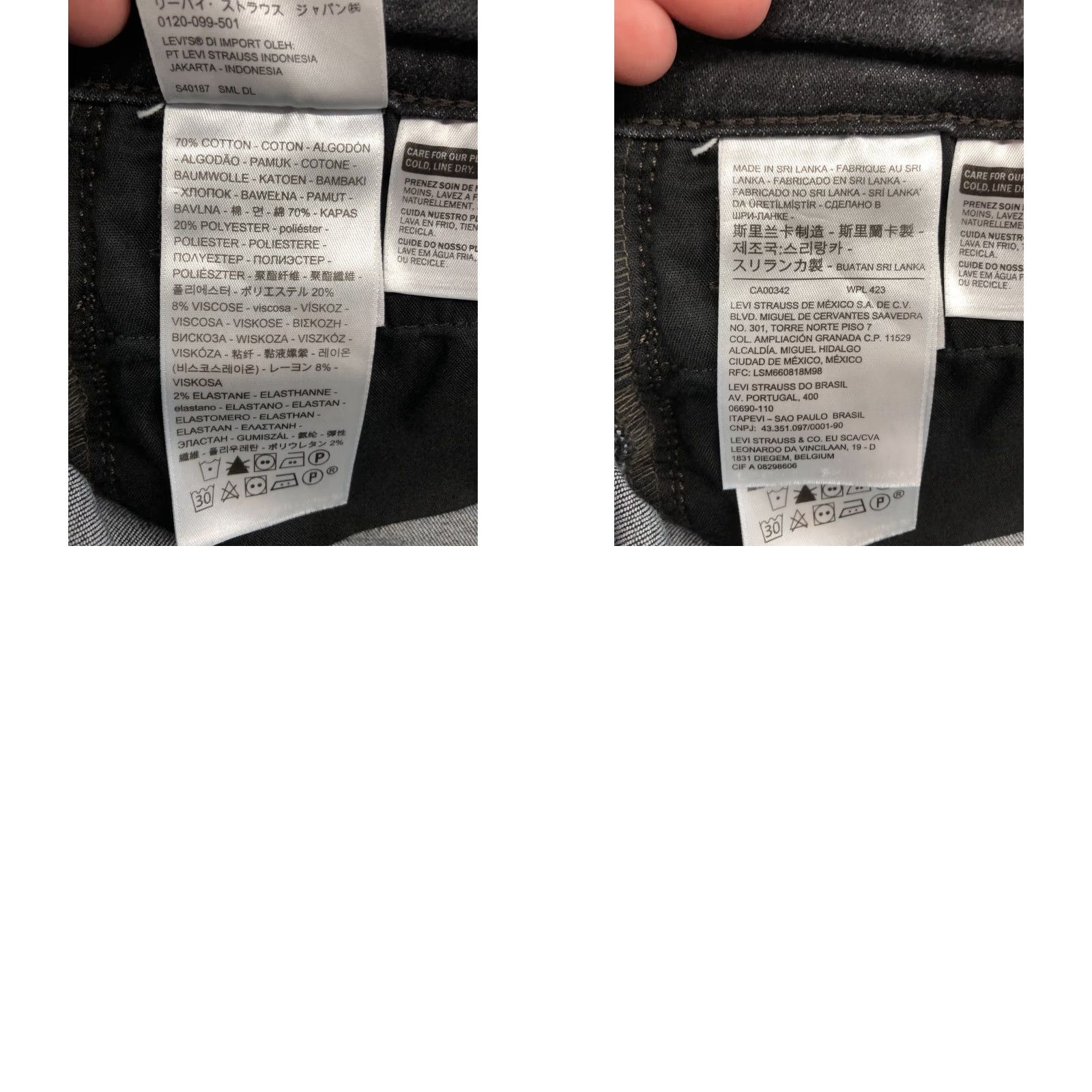 Levi's Levi's 721 High Rise Skinny Jeans Womens Size 27 Black Dark Wash Denim Modern Classic American Levi's 700 Series Regular Fit Size 27" / US 4 / IT 40 - 9 Thumbnail