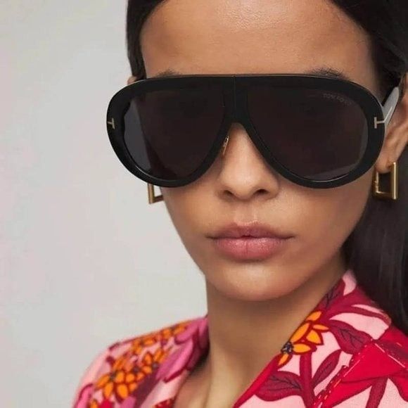 image of New Tom Ford Troy Ft0836 01A Sunglasses in Black, Women's