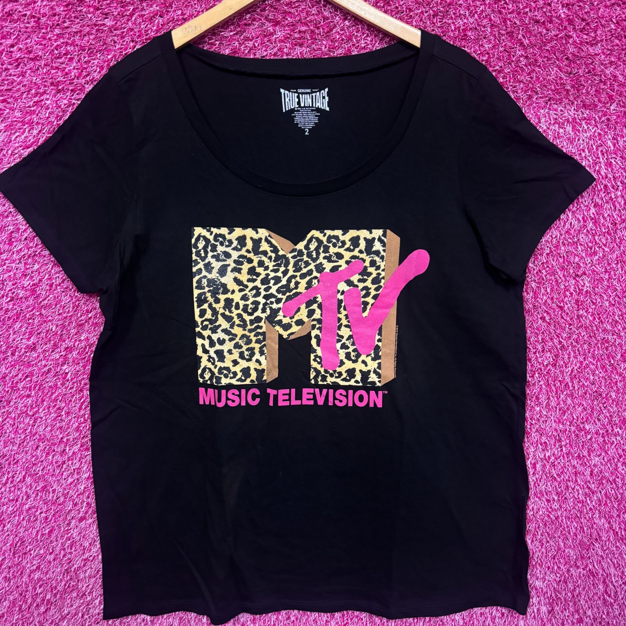 Mtv MTV Jersey Shore Style Leopard print logo Tshirt plus size 2 Size XS / US 0-2 / IT 36-38 - 1 Thumbnail