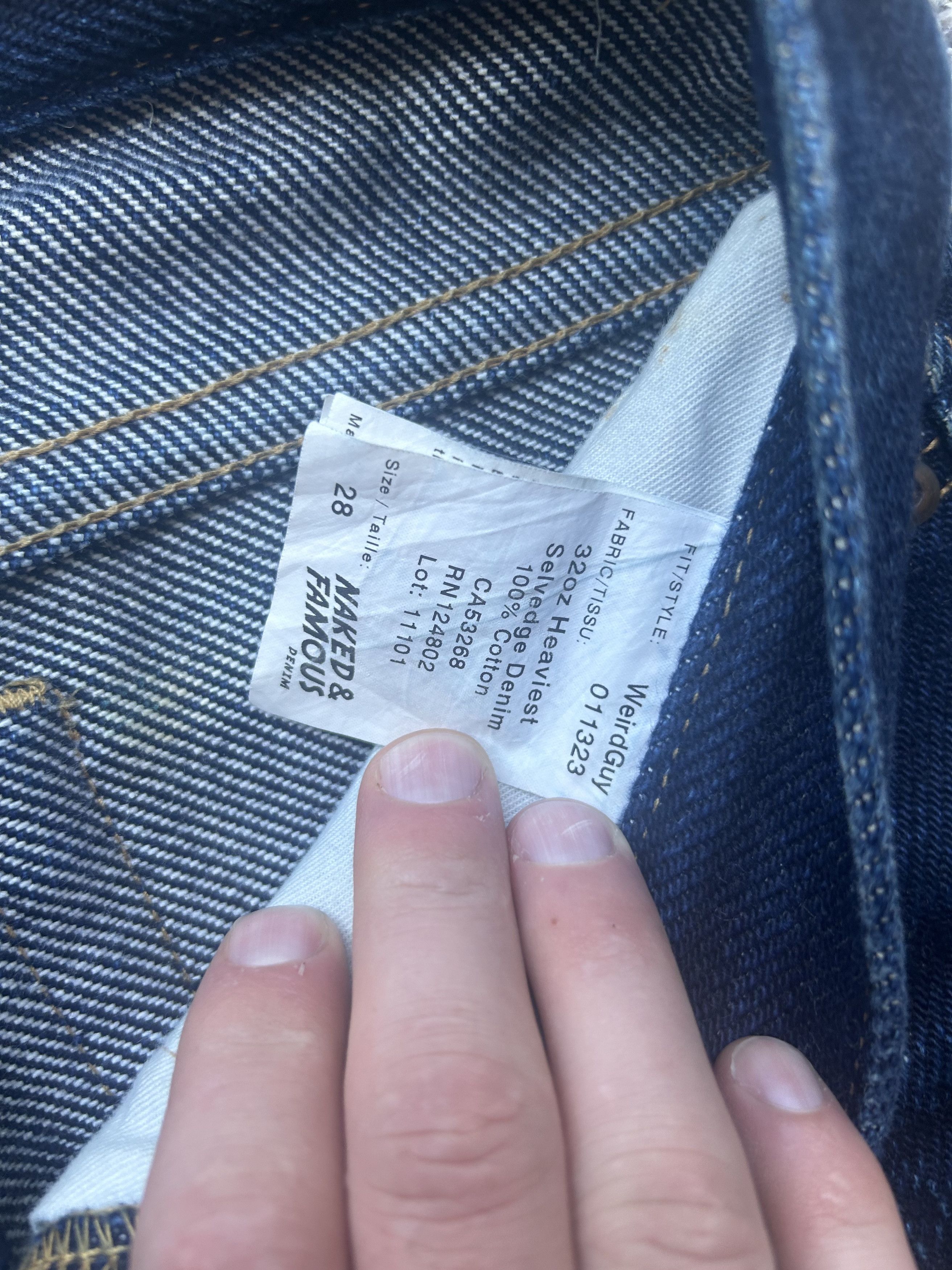 Naked & Famous NAKED AND FAMOUS WEIRD GUY 32OZ HEAVIEST DENIM Grailed