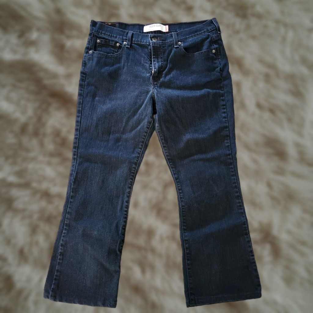 Levi's Levi's 515 Bootcut Jeans Women's Size 12s 27" Blue Mid Rise Dark Wash Y2K VTG Jeans Size 34" / US 12 / IT 48 - 1 Thumbnail