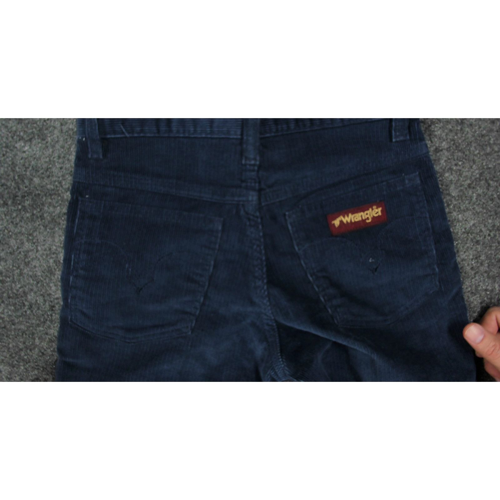 Wrangler VTG 70s Wrangler Corduroy Pants Navy Womens 22x34 Deadstock Size 22" - 8 Thumbnail