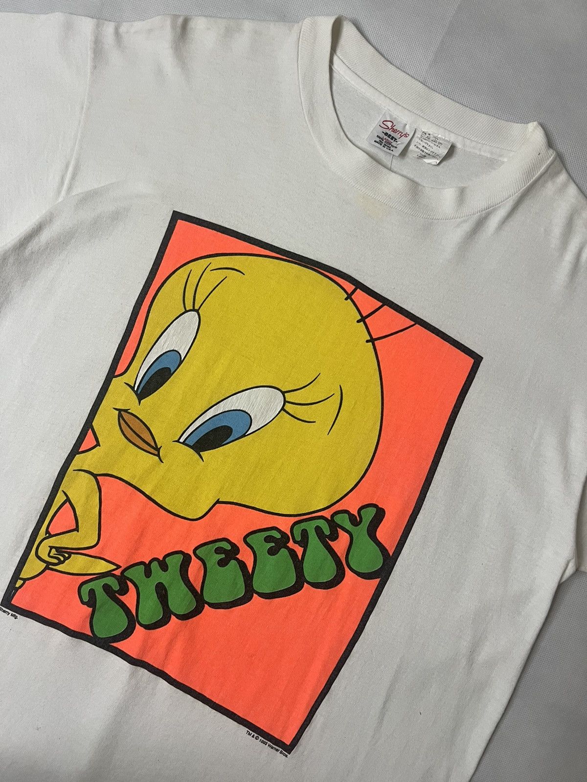 Vintage × Warner Bros Vintage 93's Tweety Bird Warner Bros Cartoon Tees Size US L / EU 52-54 / 3 - 6 Thumbnail