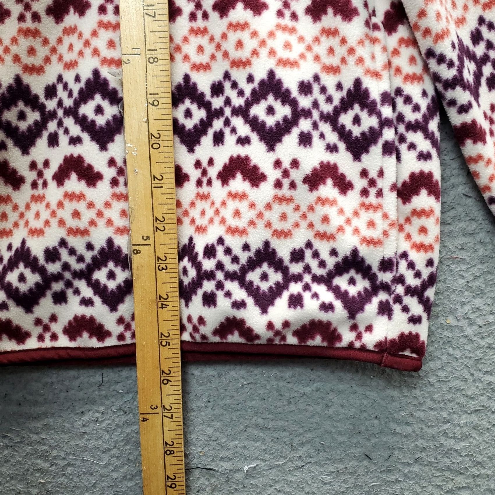 Lands' End Lands' End Heritage Fleece Sweater Women M Multi Fair Isle 1/4 Snap Pullover EUC Size M / US 6-8 / IT 42-44 - 3 Thumbnail