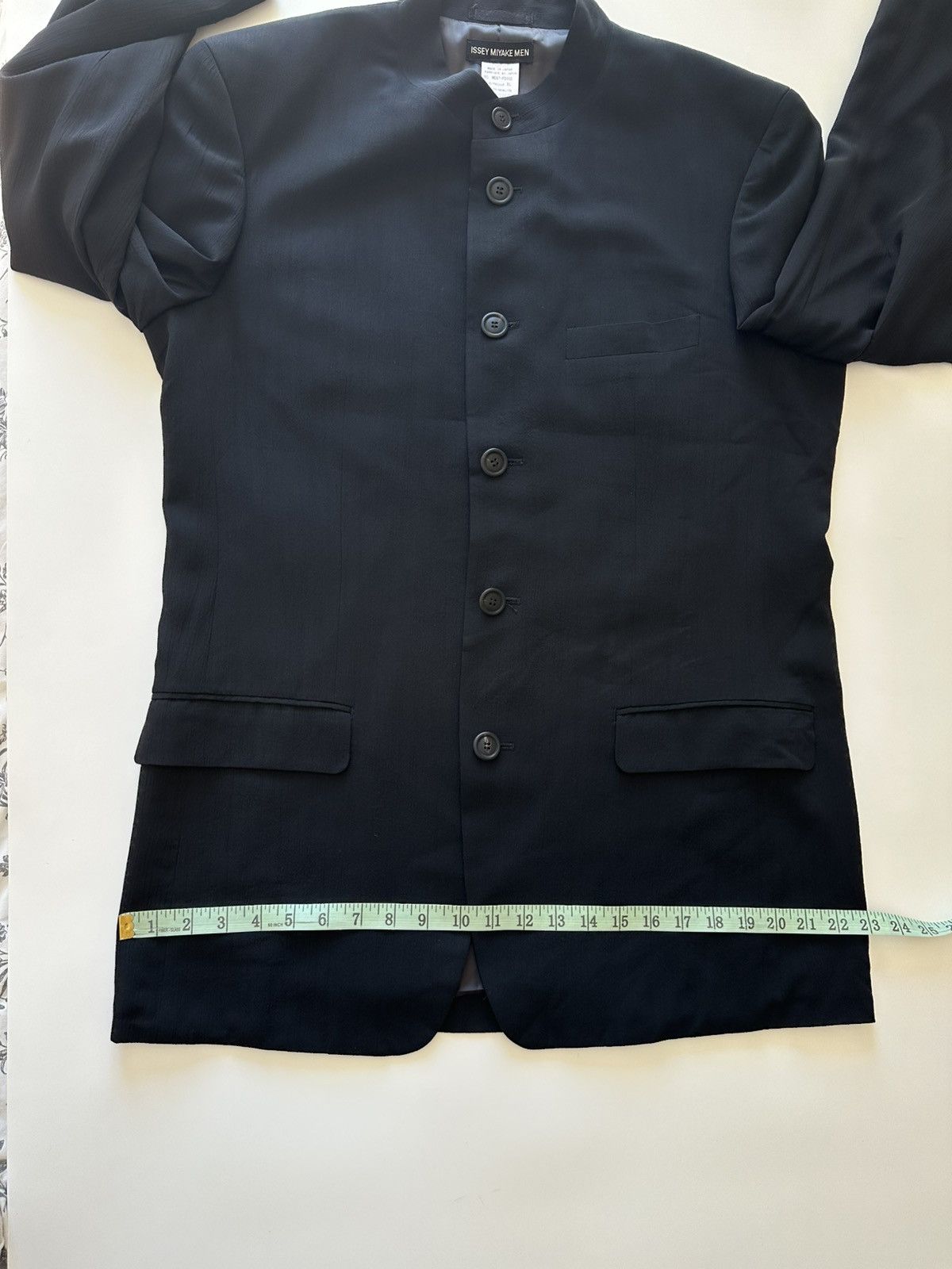 Issey Miyake ISSEY MIYAKE MEN Mao Collar Jacket Blazer Outerwear Size US XL / EU 56 / 4 - 19 Thumbnail