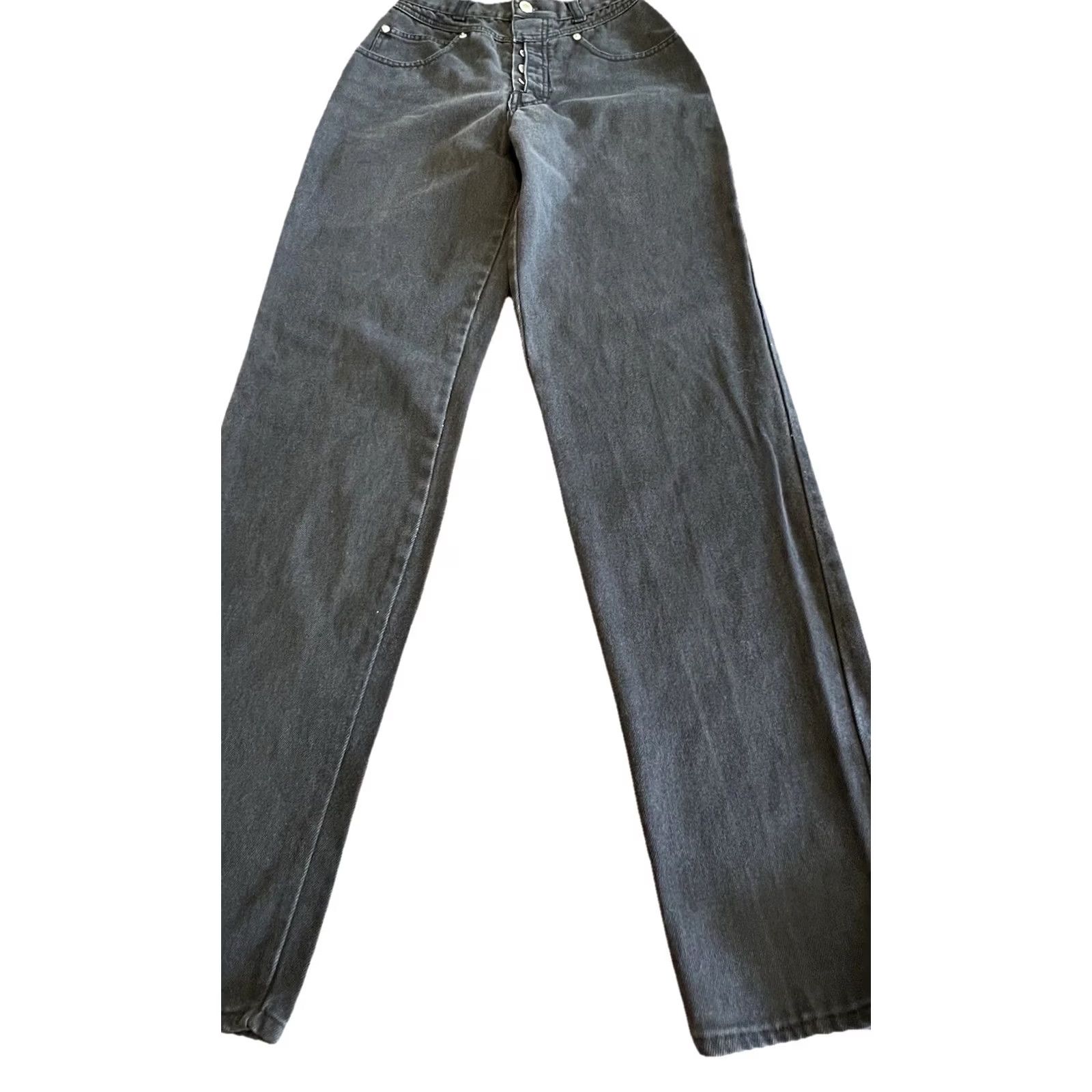 Vintage VINTAGE Lawman Jeans Women Size 5 Black High Rise Straight Leg Denim Western 90s Womens Regular Jeans Size 27" / US 4 / IT 40 - 3 Thumbnail