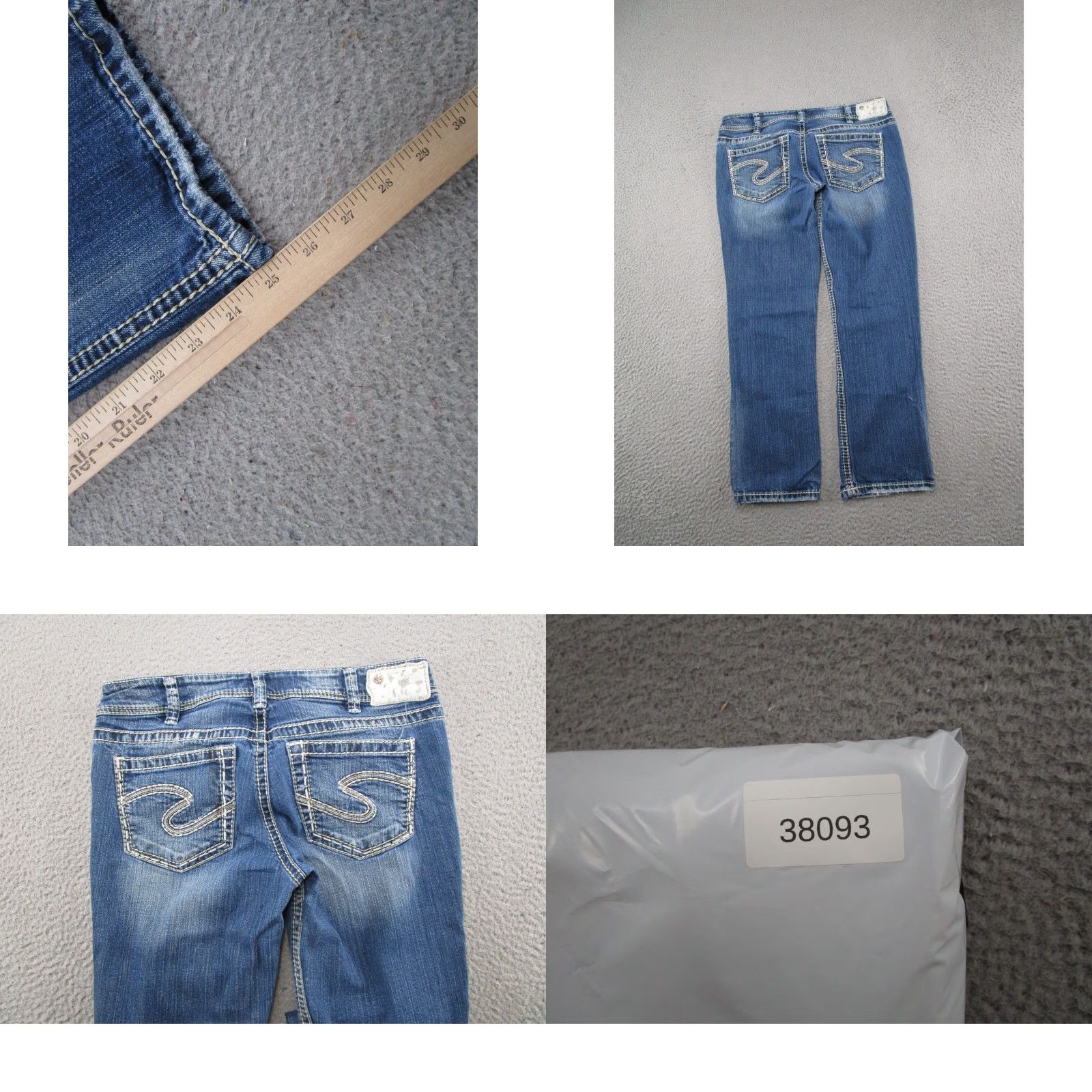 Silver Jeans Co. Silver Jeans Co Womens Capri Denim Jeans Suki Blue Stretch Size 30 Medium Wash Regular Pocket 5-Pocket Womens Jeans Size 30" / US 8 / IT 44 - 9 Thumbnail