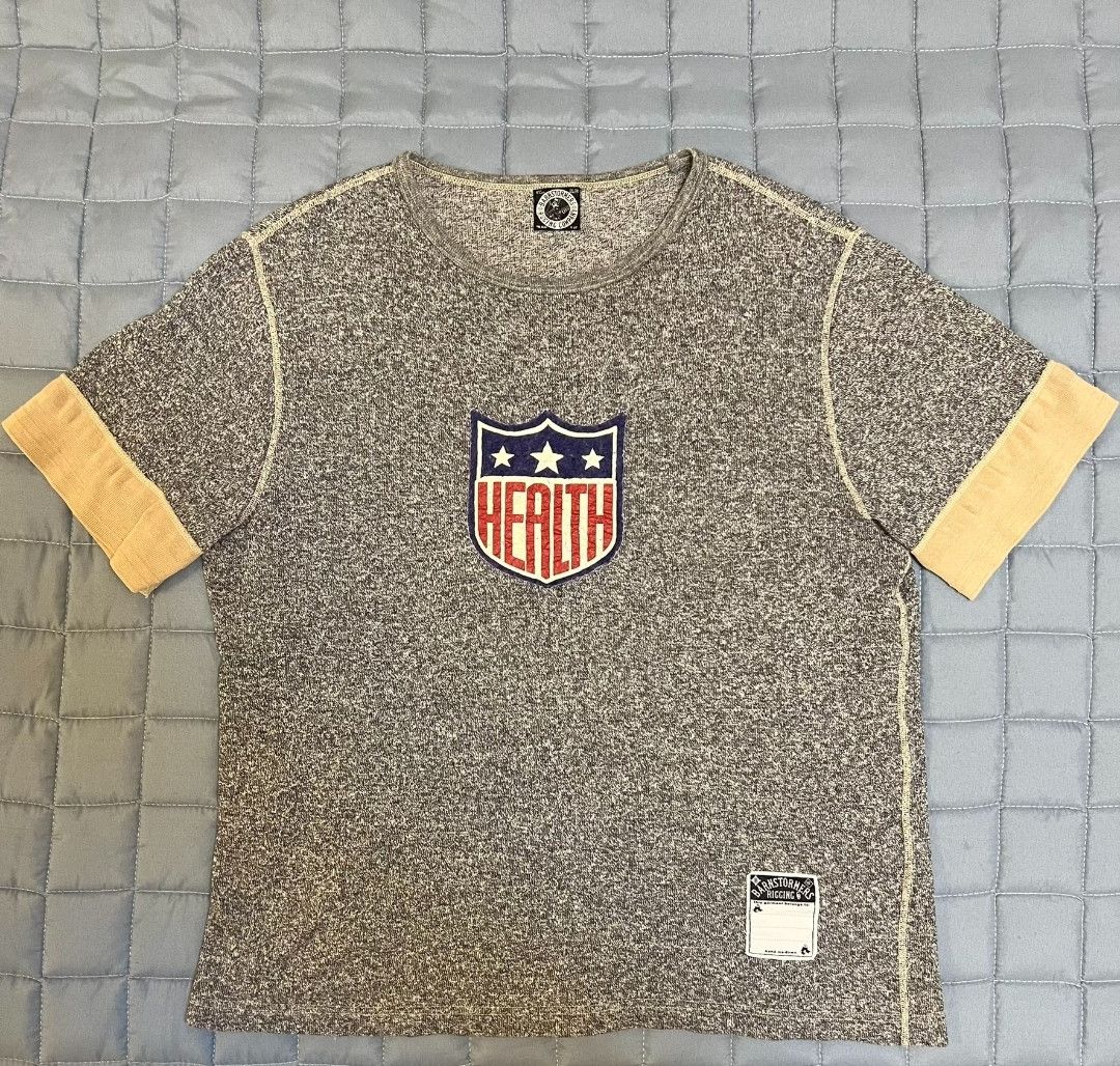 image of Freewheelers Barnstormers Short Sleeve T in Grey, Men's (Size Medium)
