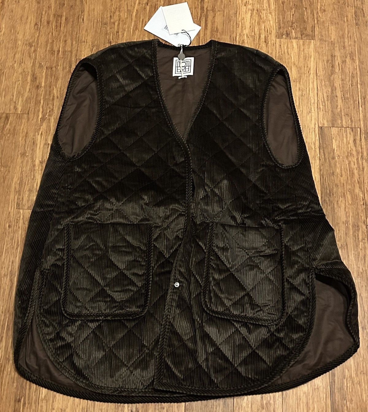 Toteme TOTEME Quilted cotton-corduroy vest size XXS 165/76A Size XXS / US 00 / IT 34 - 5 Thumbnail