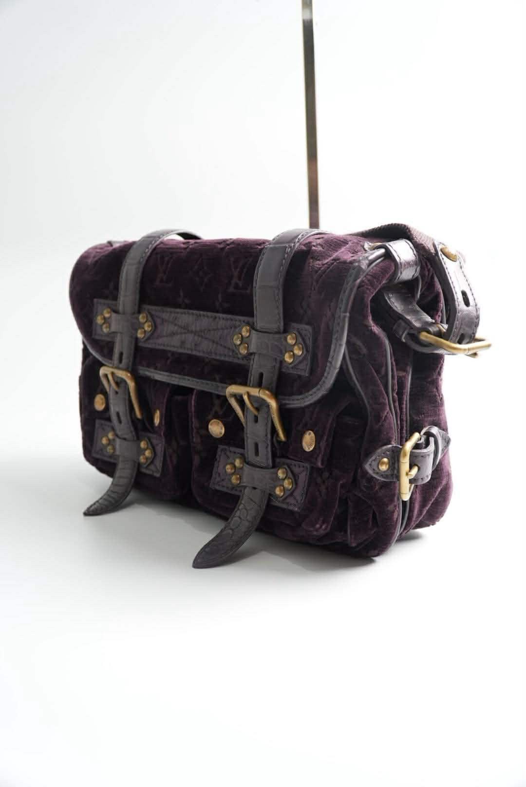 Louis Vuitton Louis Vuitton Limited Edition Monogram Velour Clyde Mon Bag Size ONE SIZE - 5 Thumbnail