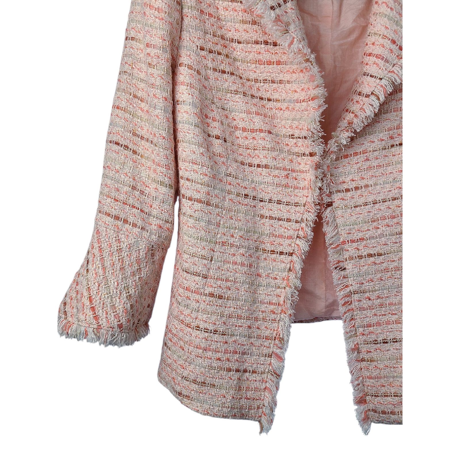 Lafayette 148 Lafayette 148 New York Cropped Fringe Blazer Jacket Size 8 Size M / US 6-8 / IT 42-44 - 4 Thumbnail