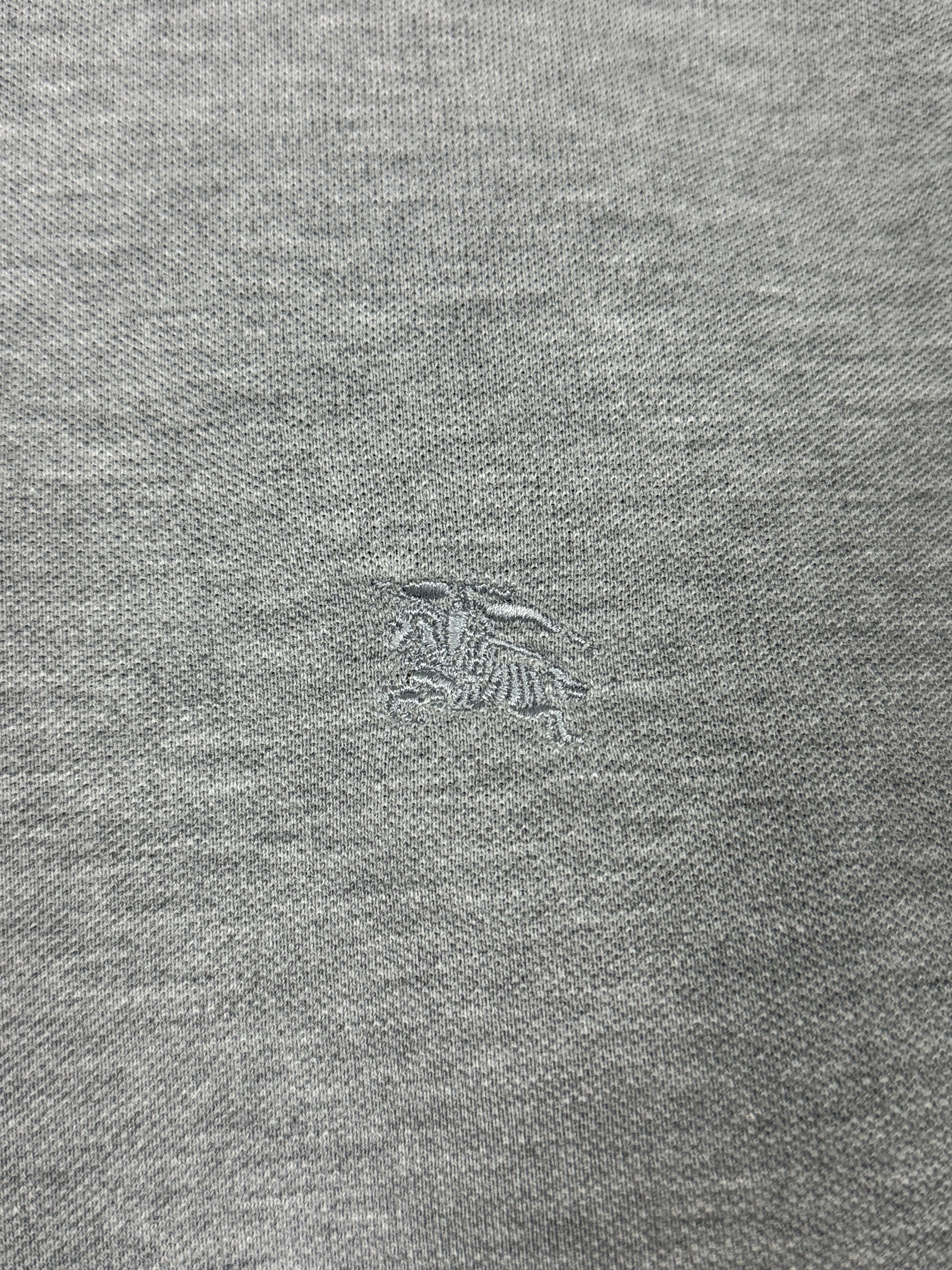 Burberry Burberry polo shirt grey mini logo embroidery old money grey Size US M / EU 48-50 / 2 - 3 Thumbnail