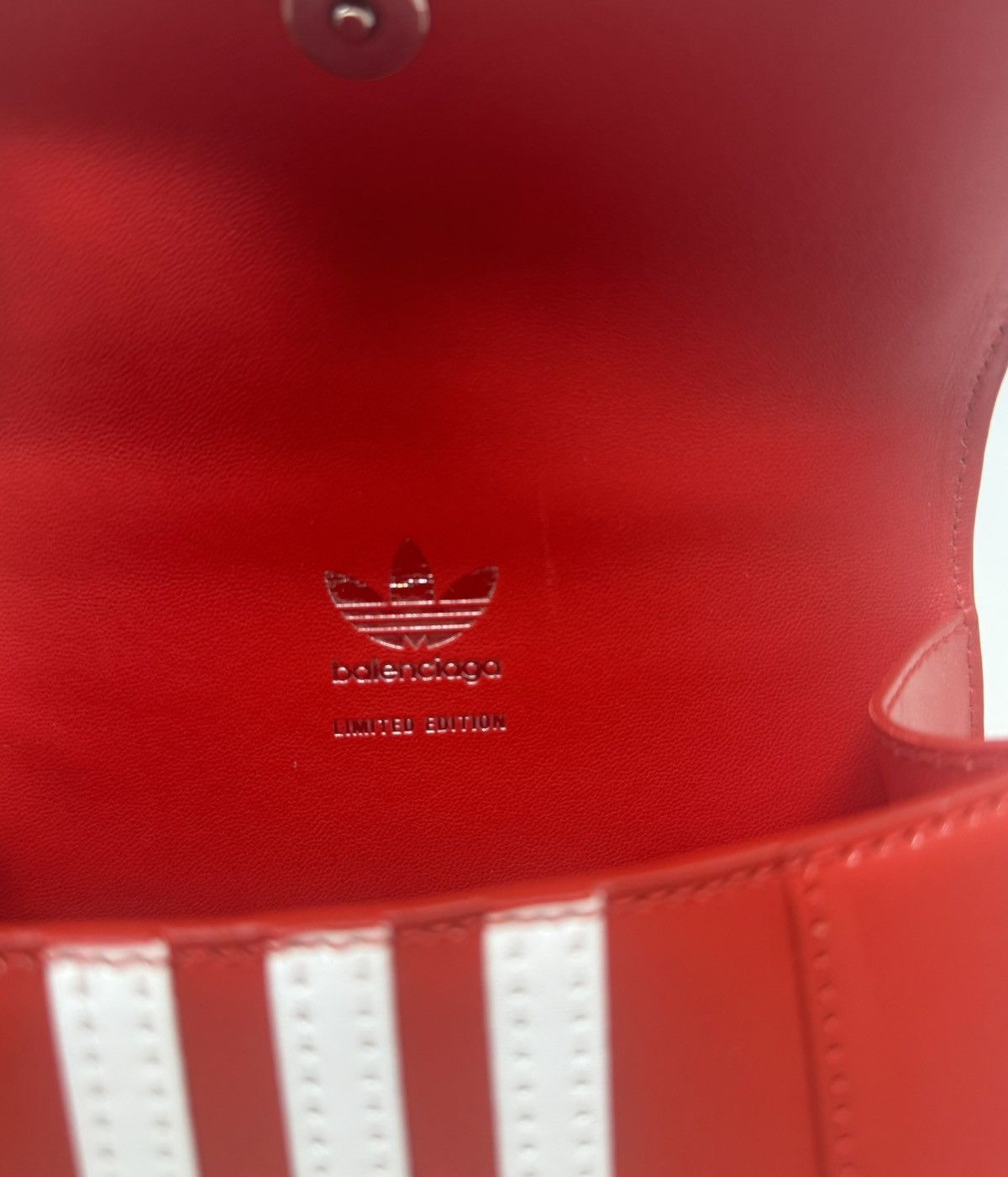 Adidas × Balenciaga Balenciaga Adidas XS Hourglass Top Handle Bag Red Size ONE SIZE - 7 Thumbnail