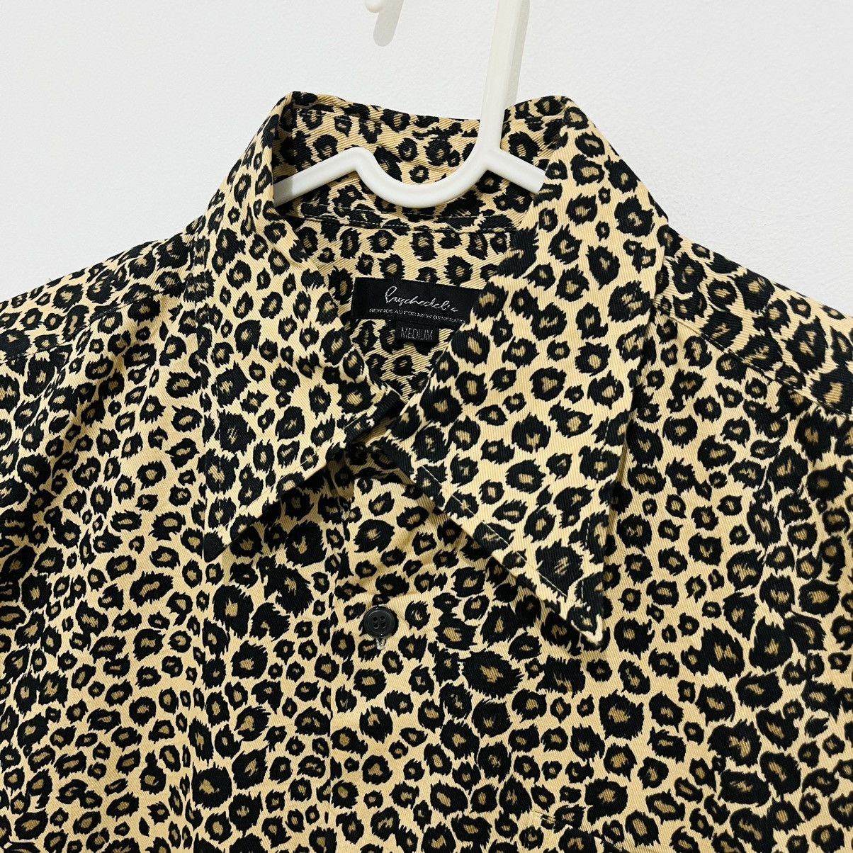 Japanese Brand Psychodelic Leopard Pattern Shirt - y2k Style Size US M / EU 48-50 / 2 - 3 Thumbnail