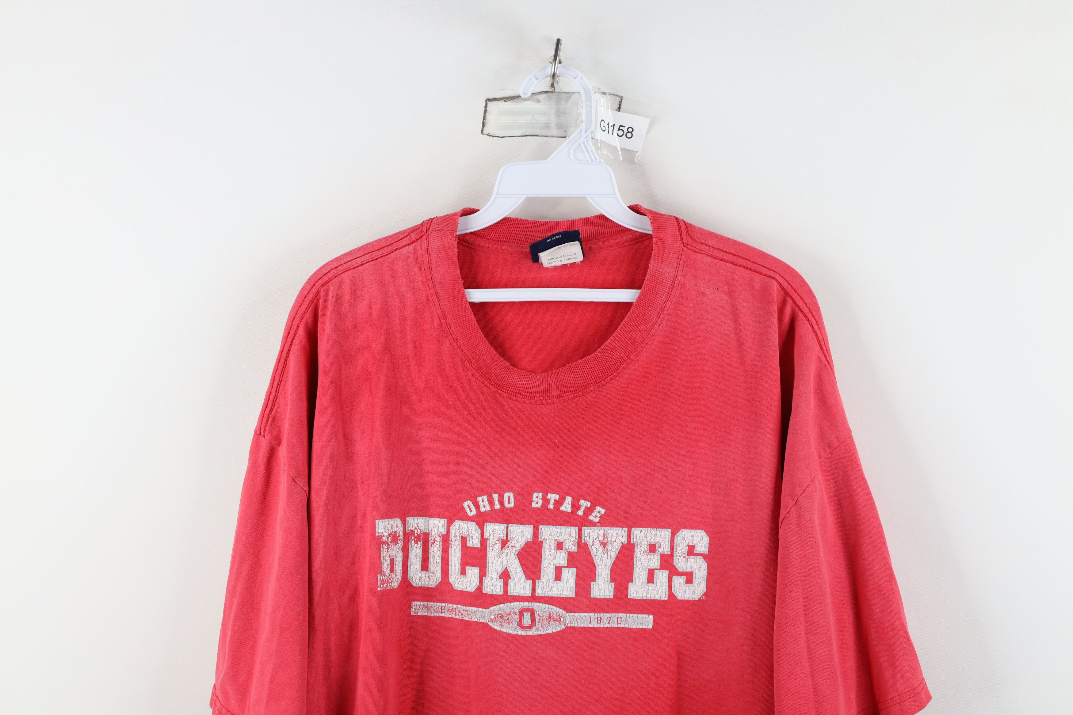 Vintage Vintage Spell Out Ohio State University Short Sleeve T-Shirt Size US XXL / EU 58 / 5 - 2 Thumbnail