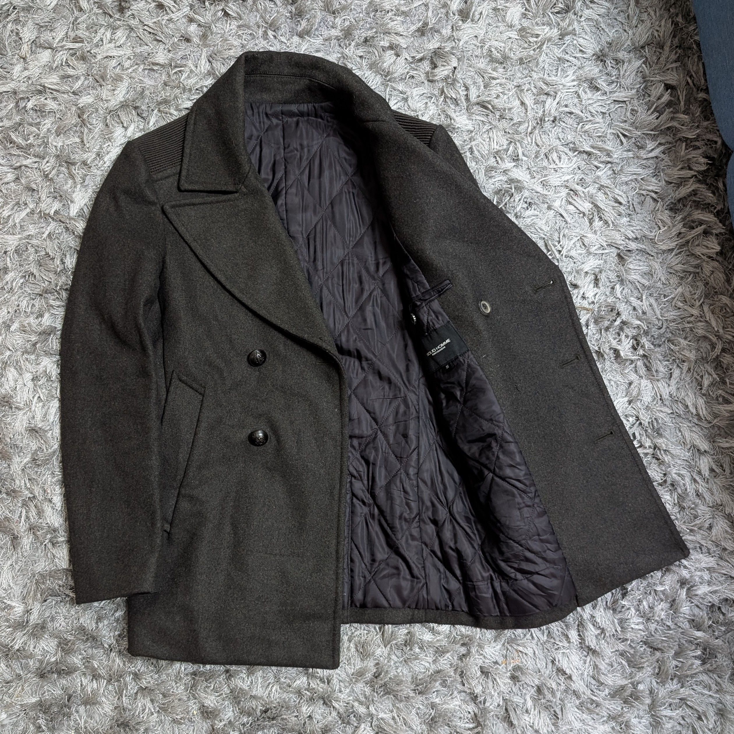 Wooyoungmi Solid Homme by Wooyoungmi Double Breast Coat Heavy Jacket Size US S / EU 44-46 / 1 - 2 Thumbnail