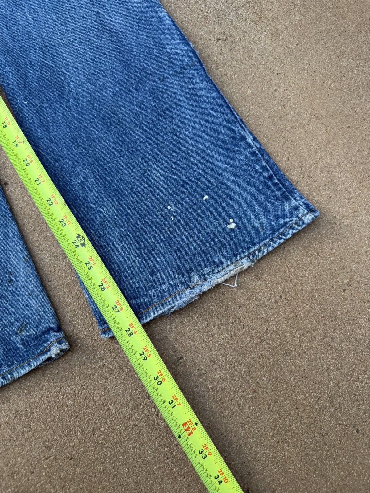 Levi's Vtg 70’s Levi’s 646 Orange Tab Bellbottom Flare Jeans 36x28 Size US 36 / EU 52 - 10 Thumbnail