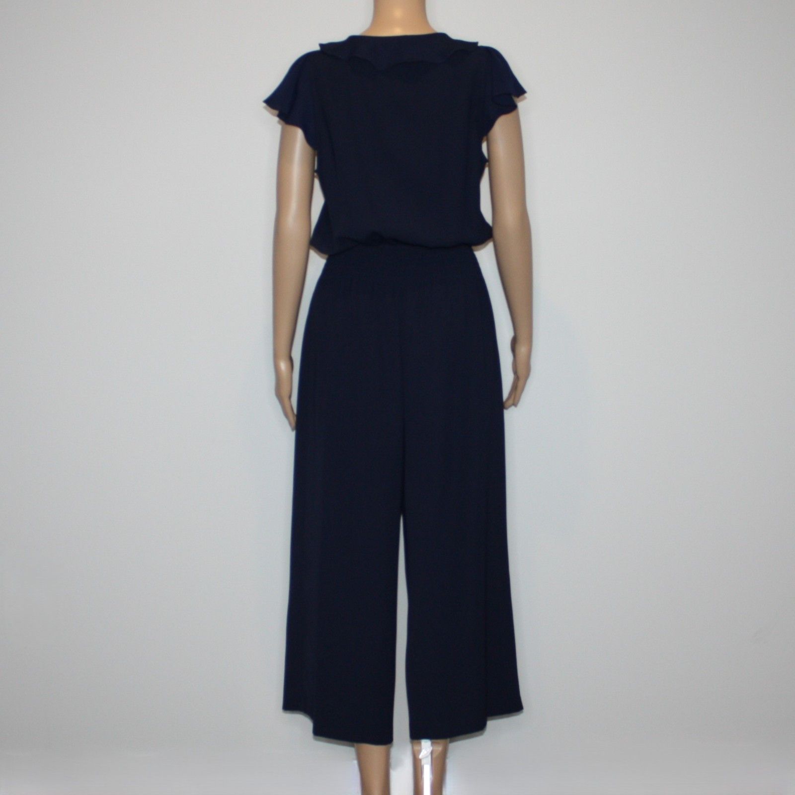 Parker Billie Cropped Jumpsuit in Navy size US 4 NWOT MSRP $288 Size 27" / US 4 / IT 40 - 8 Thumbnail