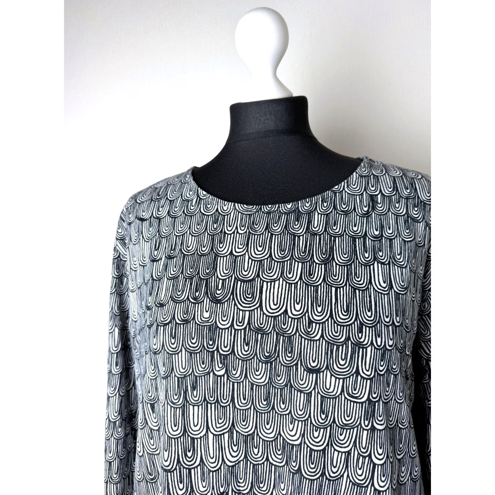 Marimekko Marimekko Dress Womens L Multicoloured A-Line Short Black White - 100% Genuine Item? Mens Womens Girls Size L / US 10 / IT 46 - 2 Thumbnail