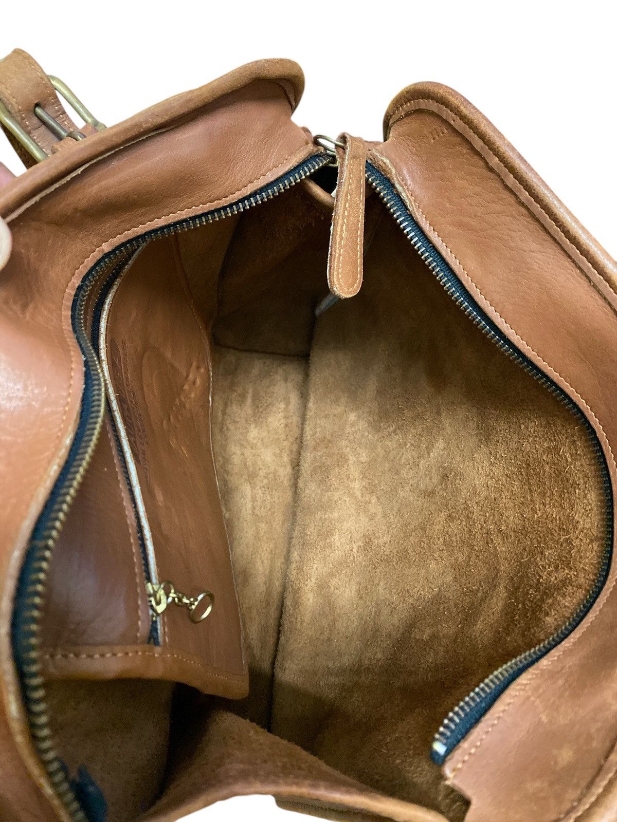 Genuine Leather × Leather × Vintage Vintage Laura USA Full Leather Shoulder Bag Size ONE SIZE - 13 Thumbnail
