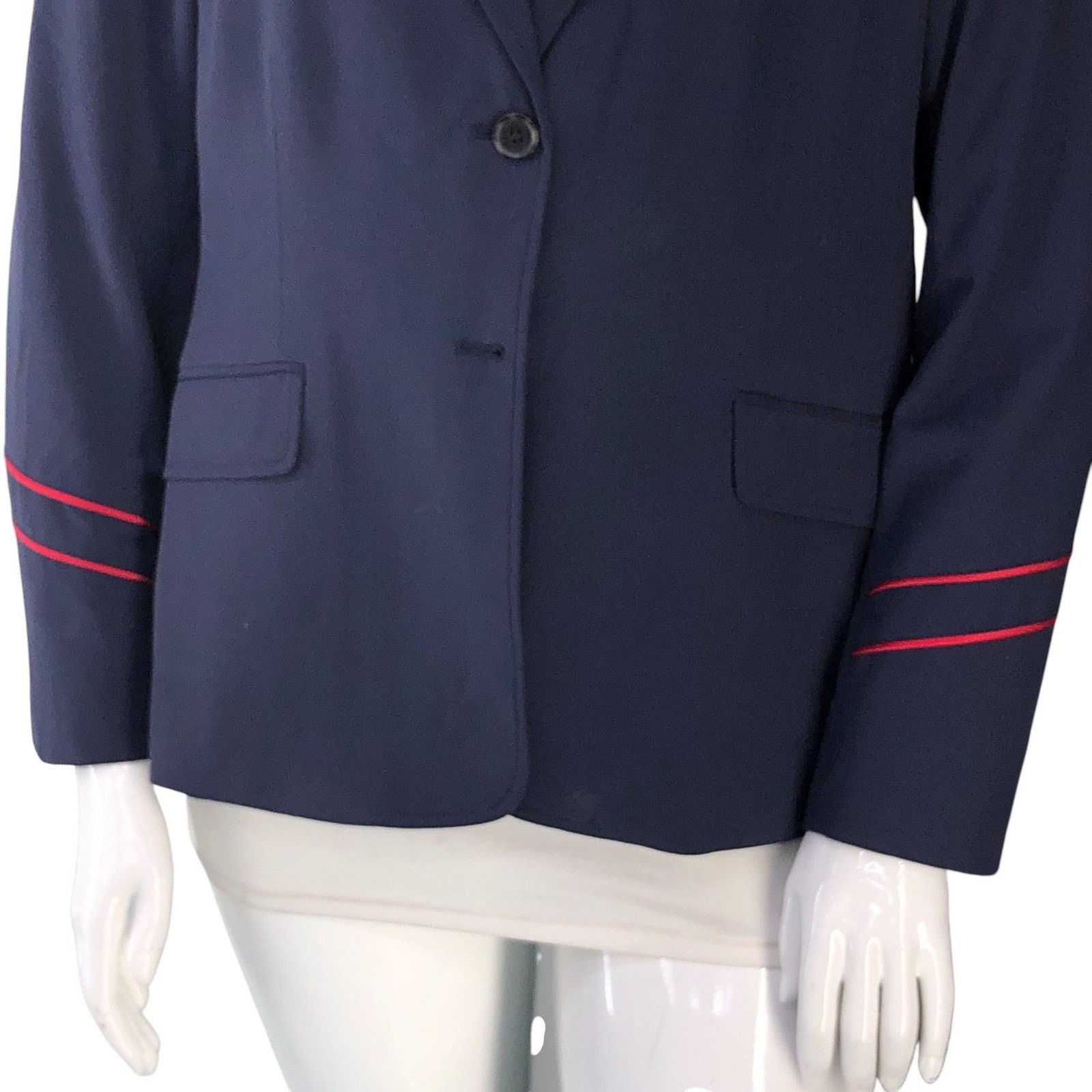 Lands' End Lands End American Airlines Blazer Womens 16 Uniform NWOT Size XXL / US 16-18 / IT 52-54 - 3 Thumbnail