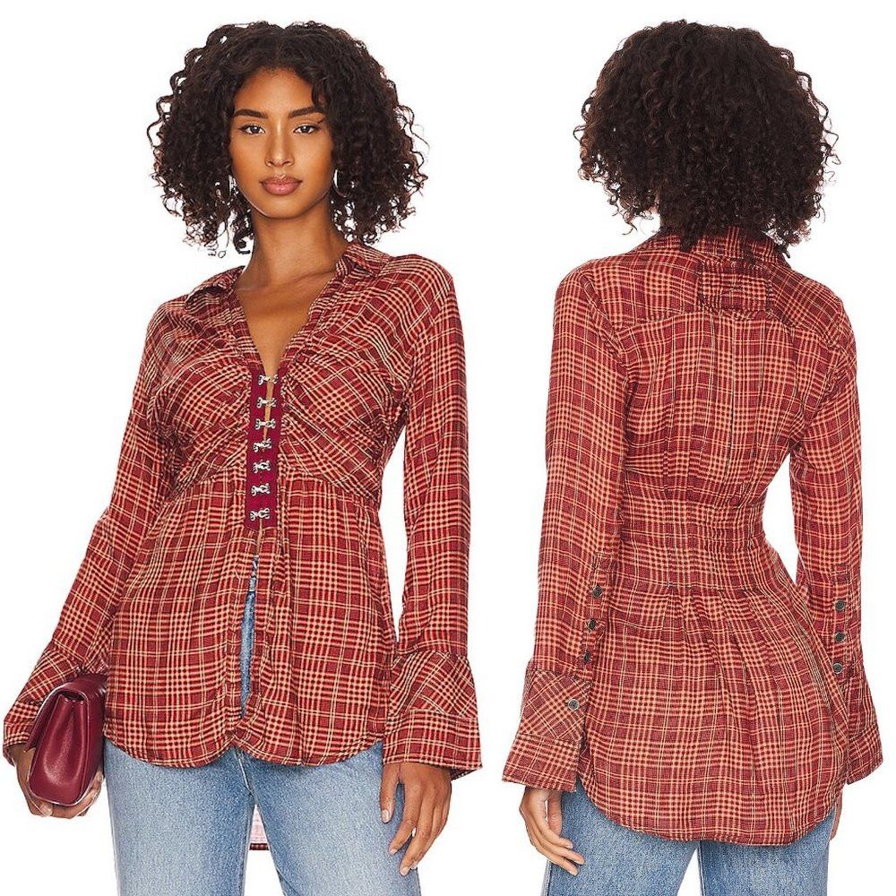 Free People NWT New $148 Free People Catalina Remade Shirt Size XS Size XS / US 0-2 / IT 36-38 - 1 Thumbnail