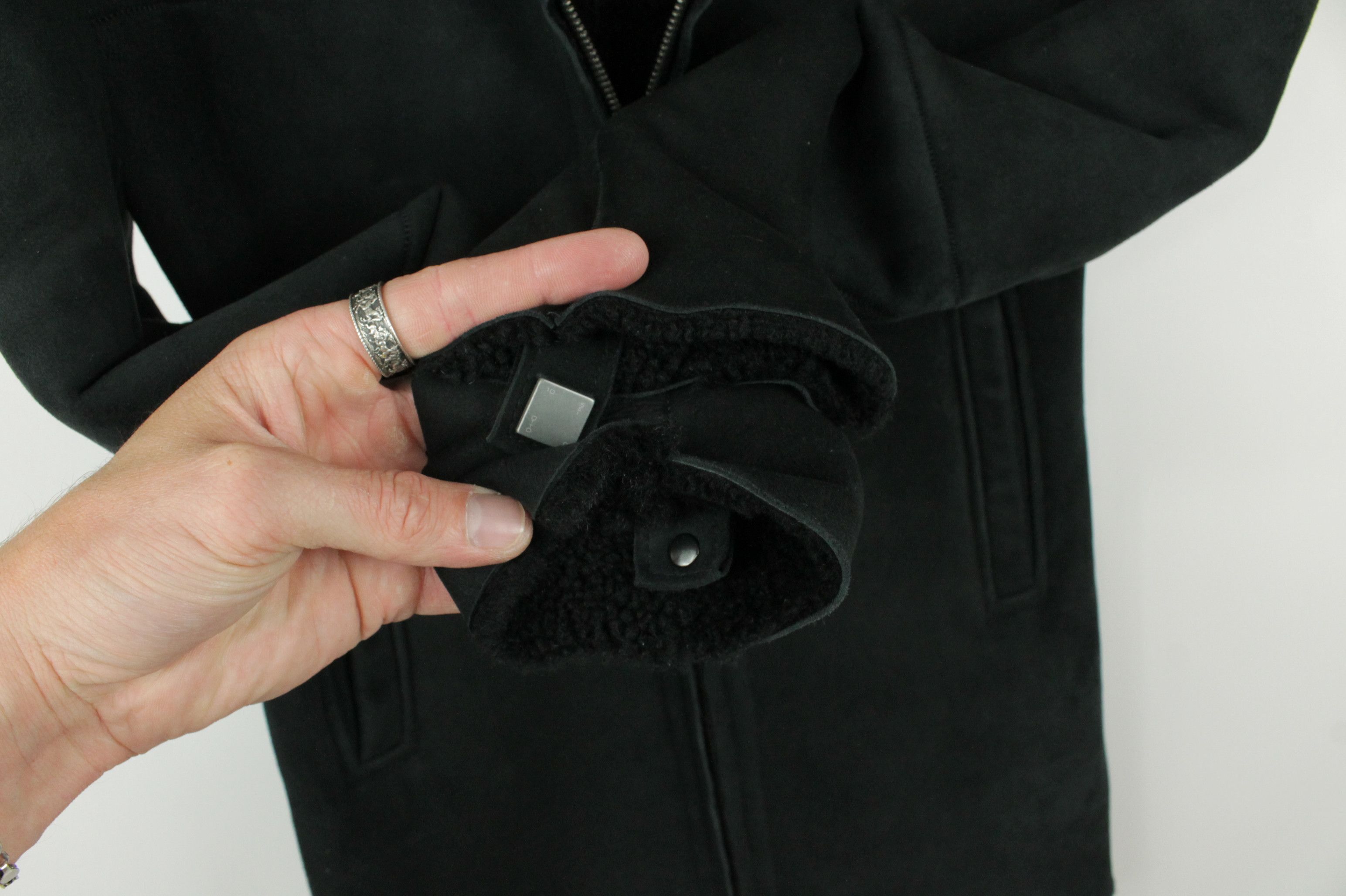 10sei0otto 10sei0otto Overlock Leather shearling Jacket Winter Hooded Size XS / US 0-2 / IT 36-38 - 5 Thumbnail