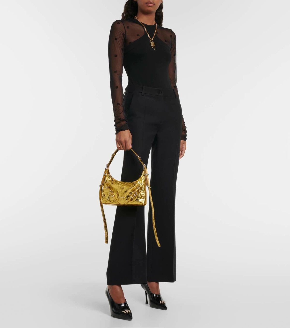 Givenchy o1w1db10525 Size: OS/Voyou Medium Bag in Golden Size ONE SIZE - 4 Thumbnail
