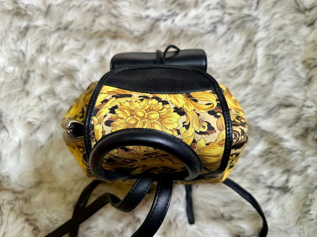 Versace Authentic Gianni Versace Baroque Leopard Print Backpack Size ONE SIZE - 5 Thumbnail