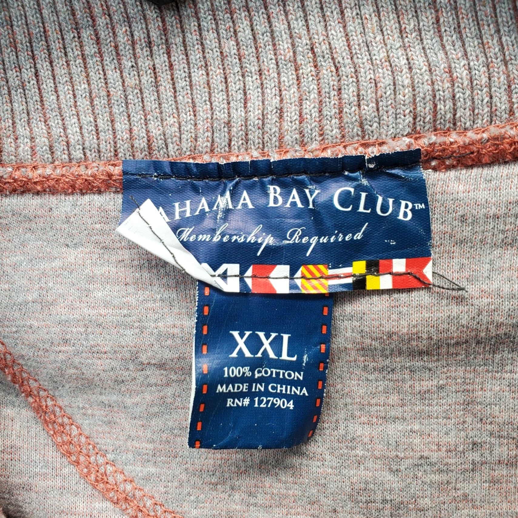 Vintage Bahama Bay Club Sweater Mens XXL Orange 1/4 Zip Knit Pullover Mock Neck Casual Fashion Size US XXL / EU 58 / 5 - 5 Thumbnail