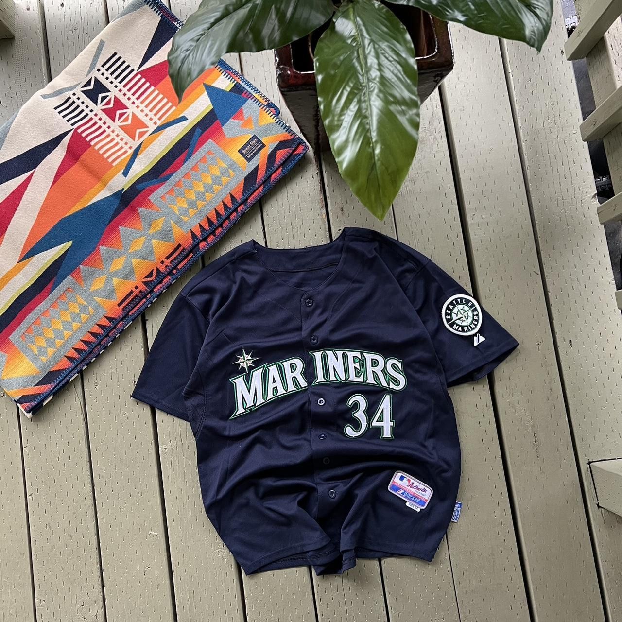 MLB × Vintage Seattle Mariners Hernandez Majestic Authentic MLB Jersey 52 Size US XL / EU 56 / 4 - 1 Thumbnail