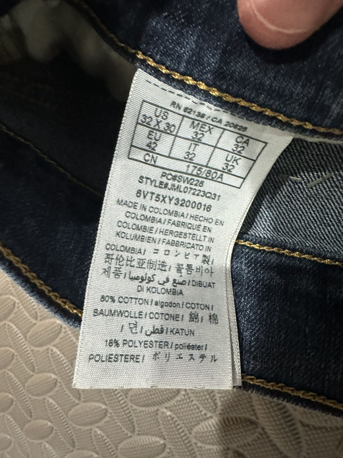 Guess GUESS Men's Denim Jean Skinny Blue Size 32x30 Size US 32 / EU 48 - 7 Thumbnail