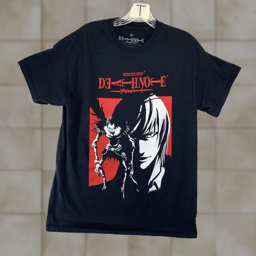 Vintage VINTAGE Deathnote Anime Shirt Unisex Adults Short Sleeve Cotton Tee Black Red 2020s Size US M / EU 48-50 / 2 - 1 Thumbnail