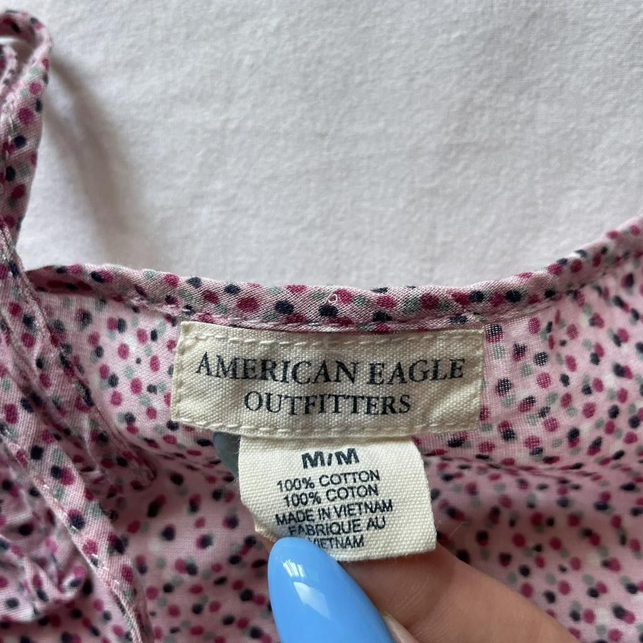 American Eagle Outfitters 2000s American Eagle pink printed tank top Size M / US 6-8 / IT 42-44 - 3 Thumbnail