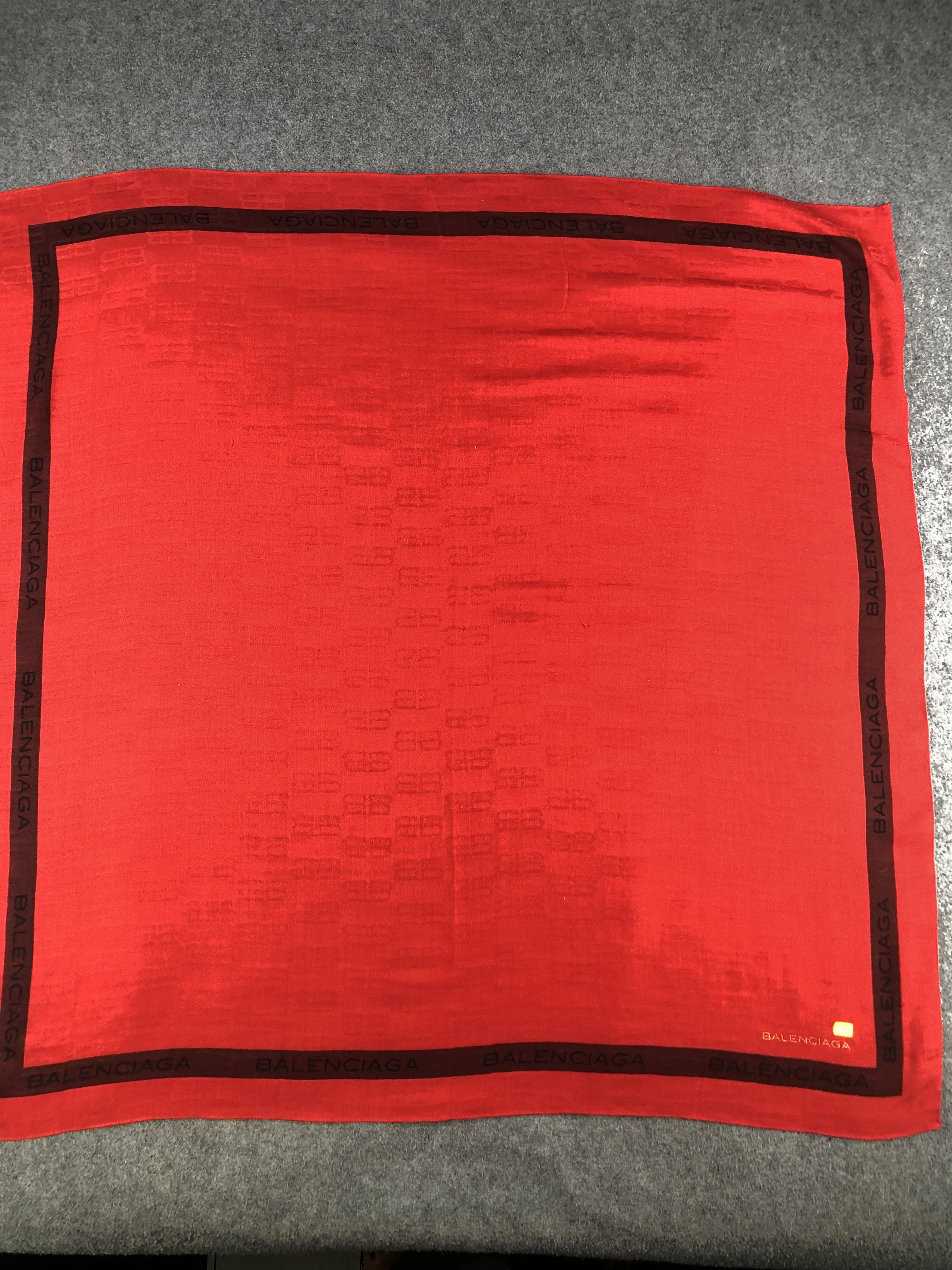 Balenciaga Balenciaga Monogram Wool Scarf / Muffler / Neckwear SS669 Size ONE SIZE - 2 Thumbnail