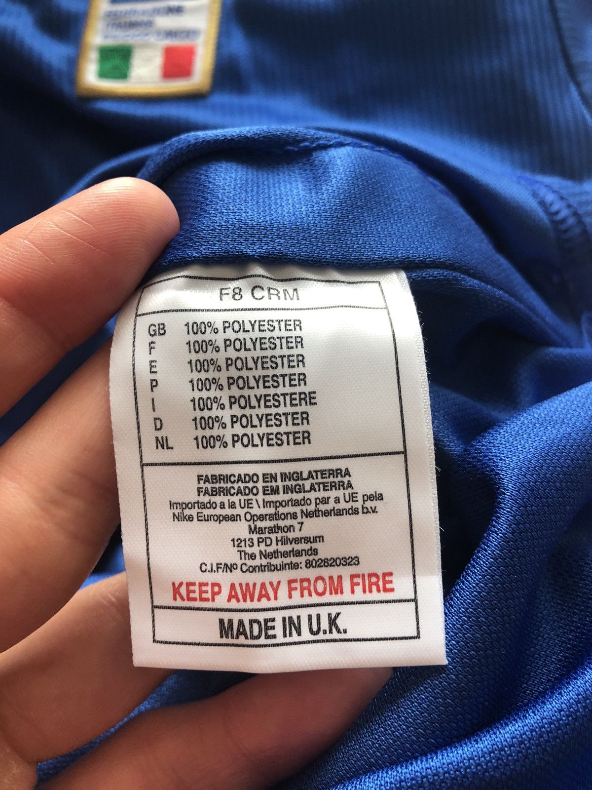 Nike RARE NIKE ITALY FOOTBALL VINTAGE NATIONAL SOCCER JERSEY Size US S / EU 44-46 / 1 - 7 Thumbnail