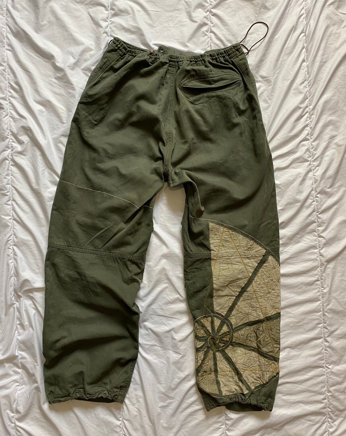 Pre-owned Maharishi Vintage  Cargo Pants Japanese In Olive