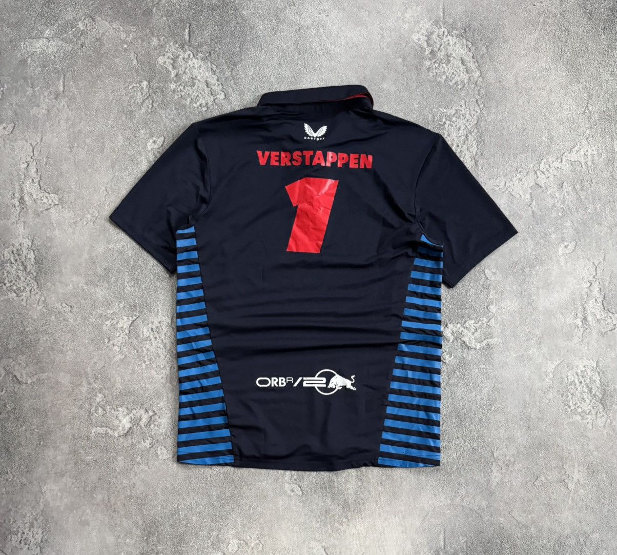 Formula 1 Max Verstappen Polo Tee Red Bull Castore Oracle racing F1 Size US L / EU 52-54 / 3 - 12 Thumbnail