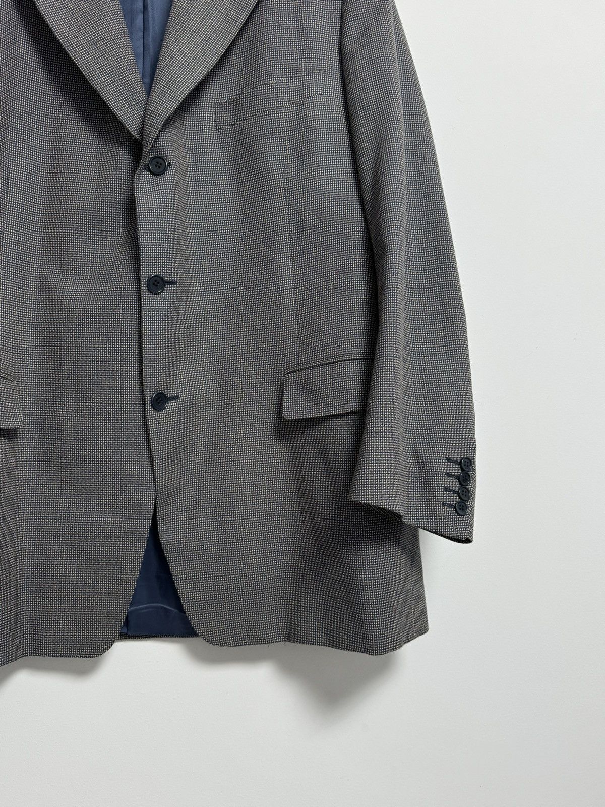 Canali Canali Blazer Men’s Blue Luxury Wool Silk 60-R Size Size 54L - 3 Thumbnail