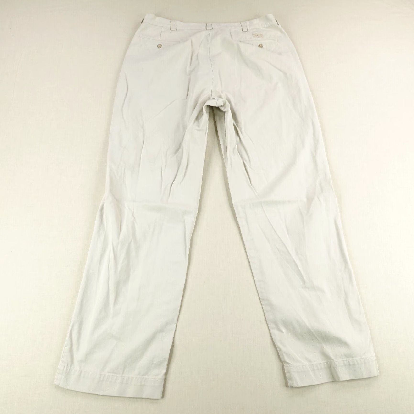 VINTAGE Polo Ralph Lauren Pants Mens 38x34 Chino Khaki Beige 90s USA Polo Pony Straight Leg N/A Mens