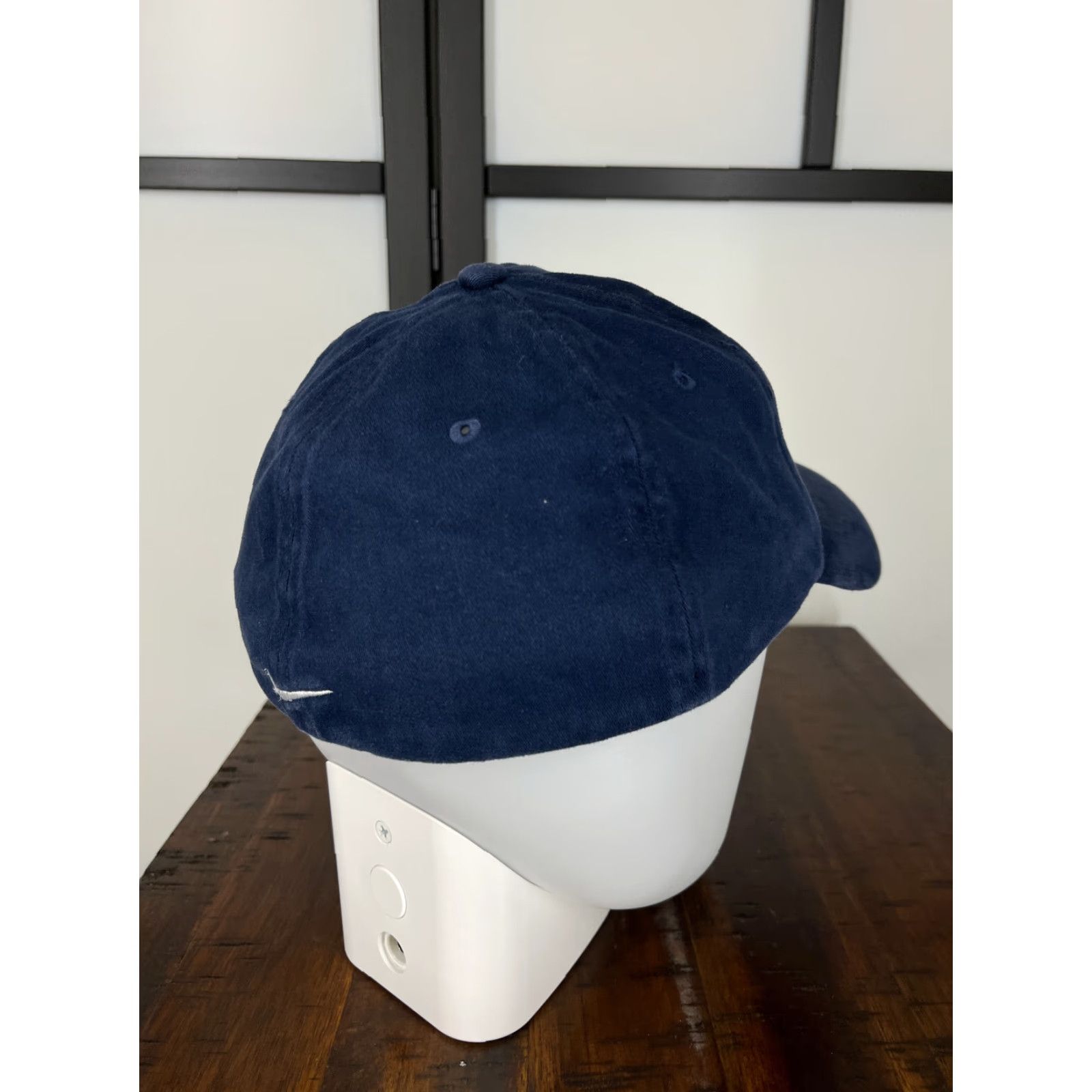 Nike Nike Hat Cap Fitted Adult One Size Blue Swoosh Stretch Golf Golfer Cotton Blend Size ONE SIZE - 7 Thumbnail